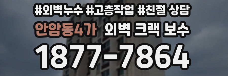 안암동4가 외벽 크랙 보수