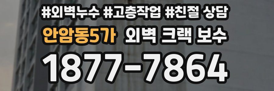 안암동5가 외벽 크랙 보수