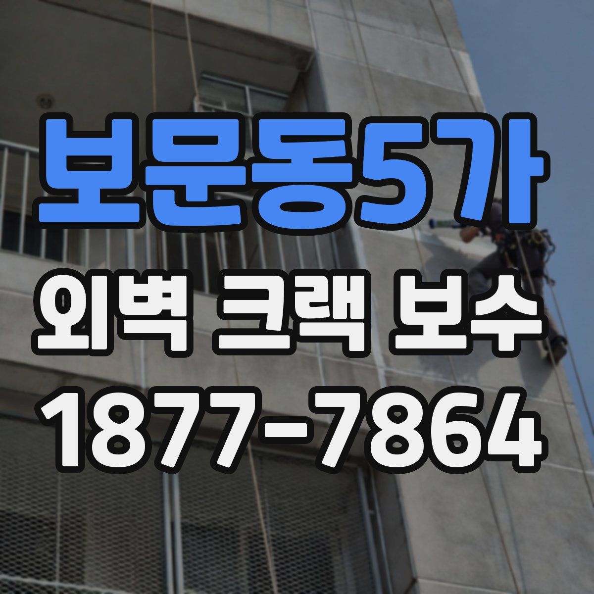 보문동5가 외벽 크랙 보수