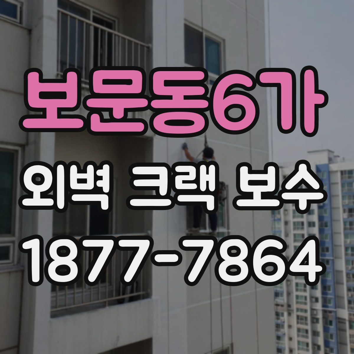 보문동6가 외벽 크랙 보수