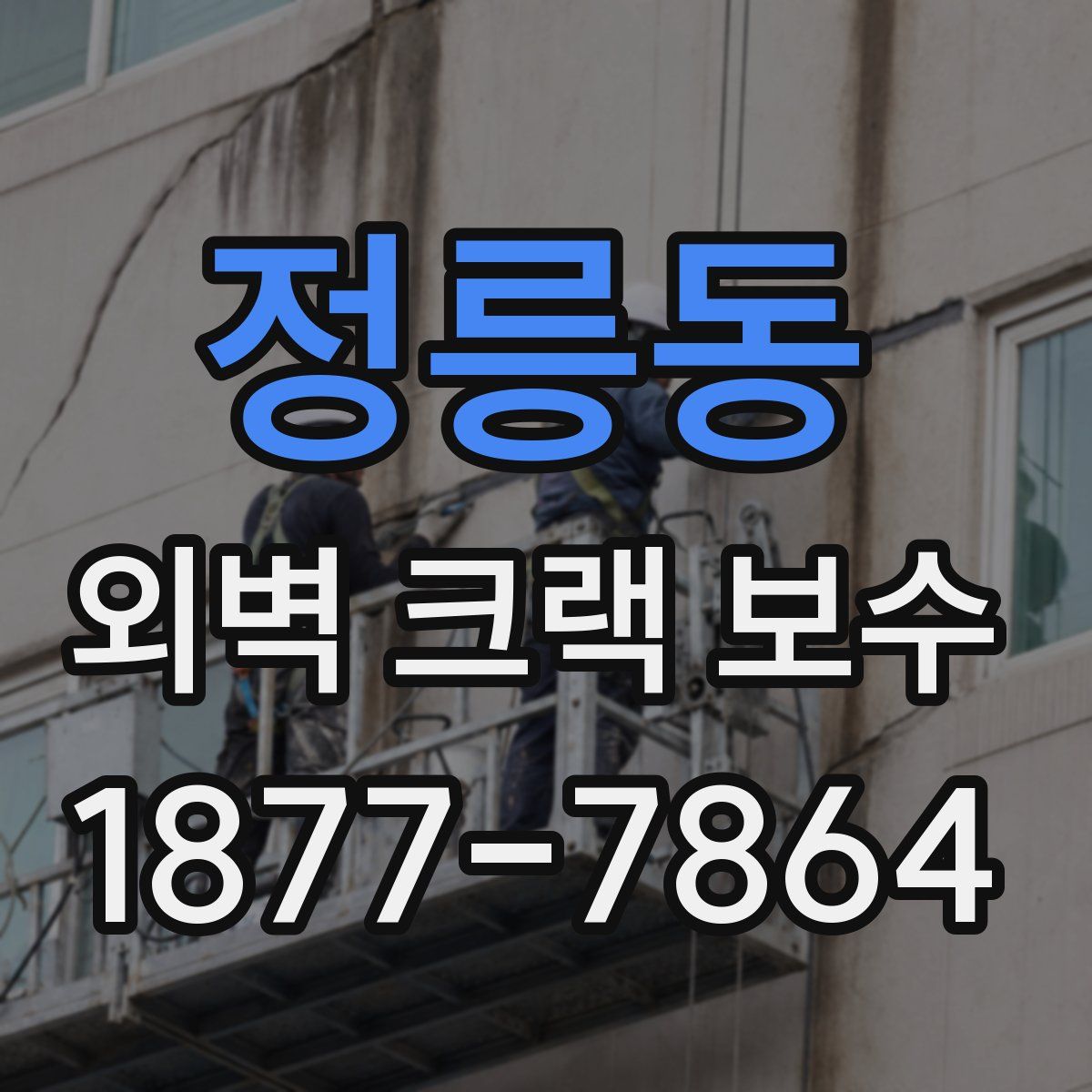 정릉동 외벽 크랙 보수