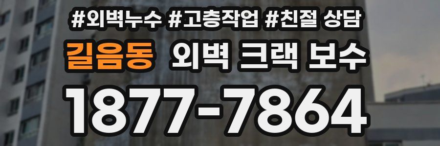 길음동 외벽 크랙 보수