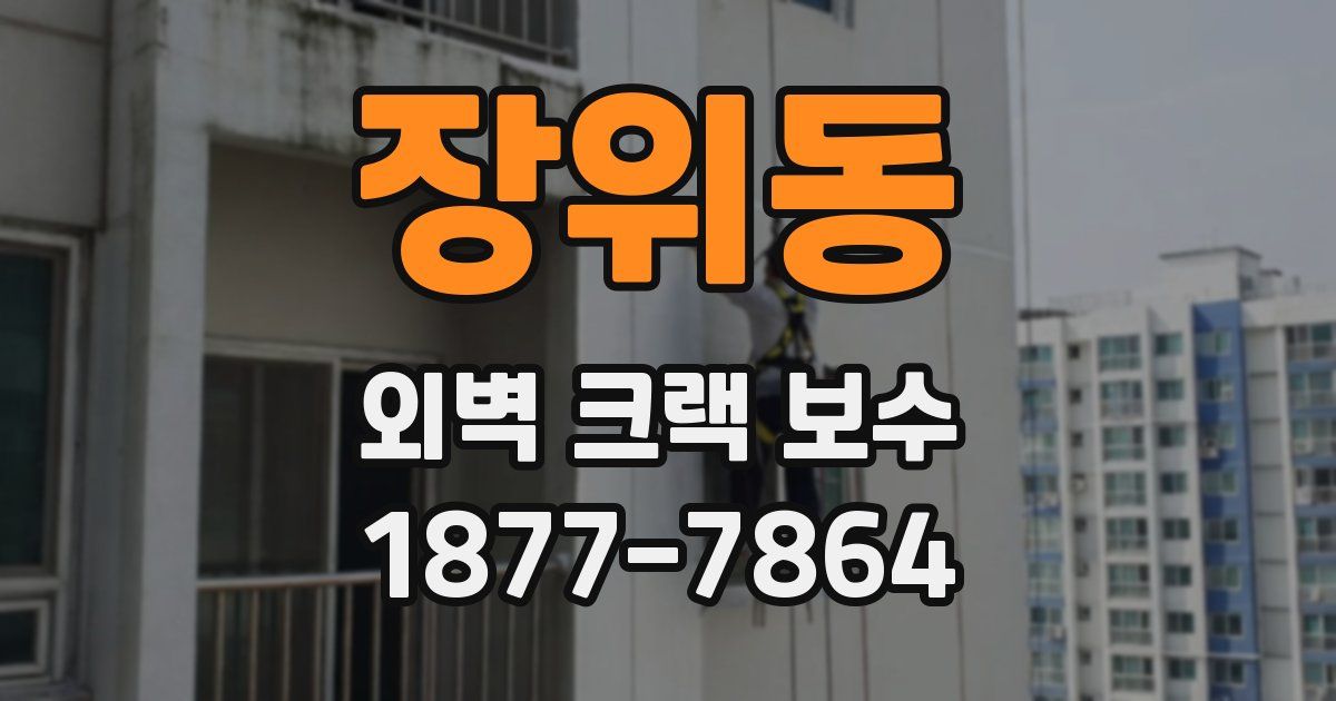 장위동 외벽 크랙 보수
