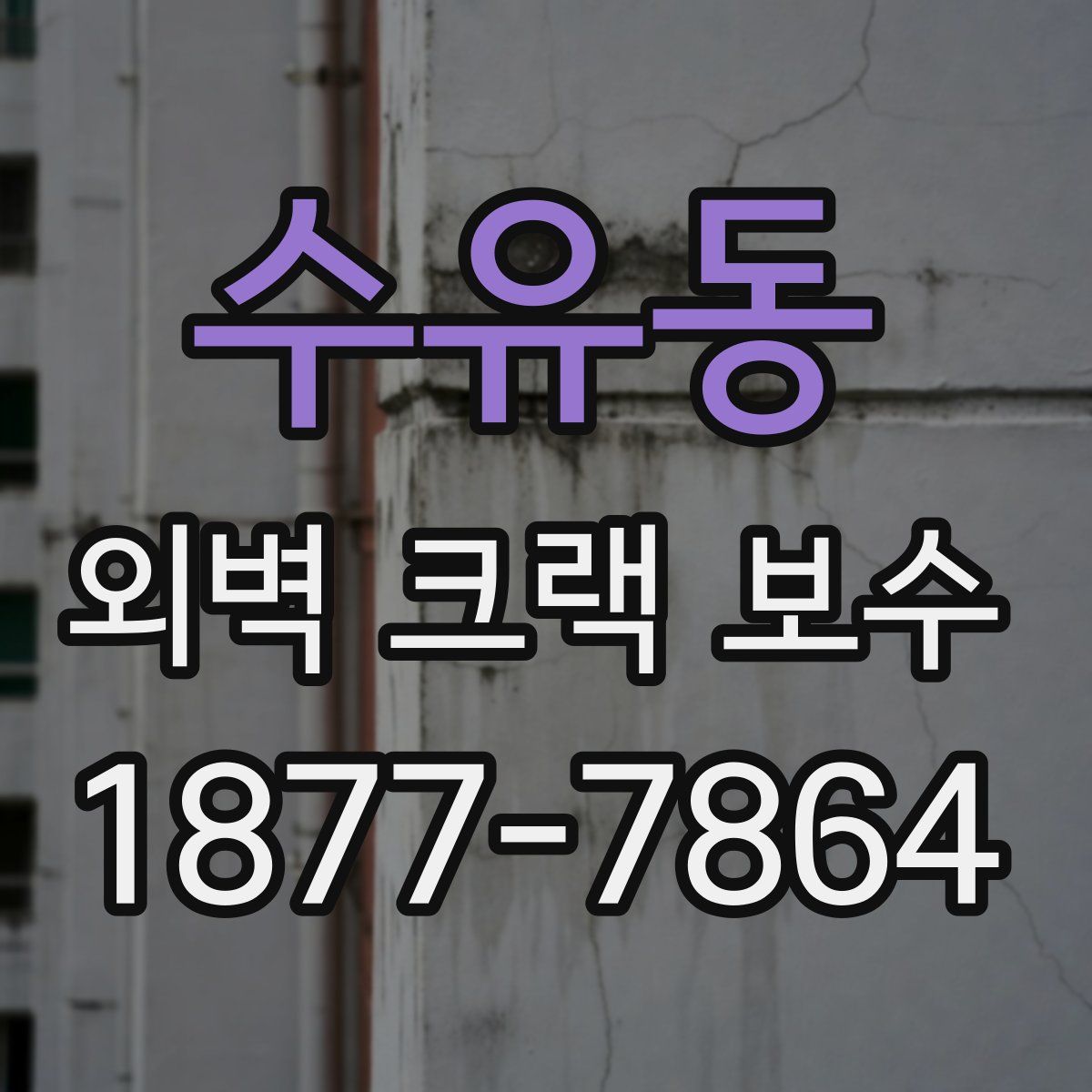 수유동 외벽 크랙 보수