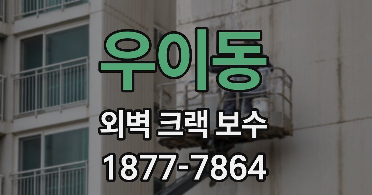 우이동 외벽 크랙 보수