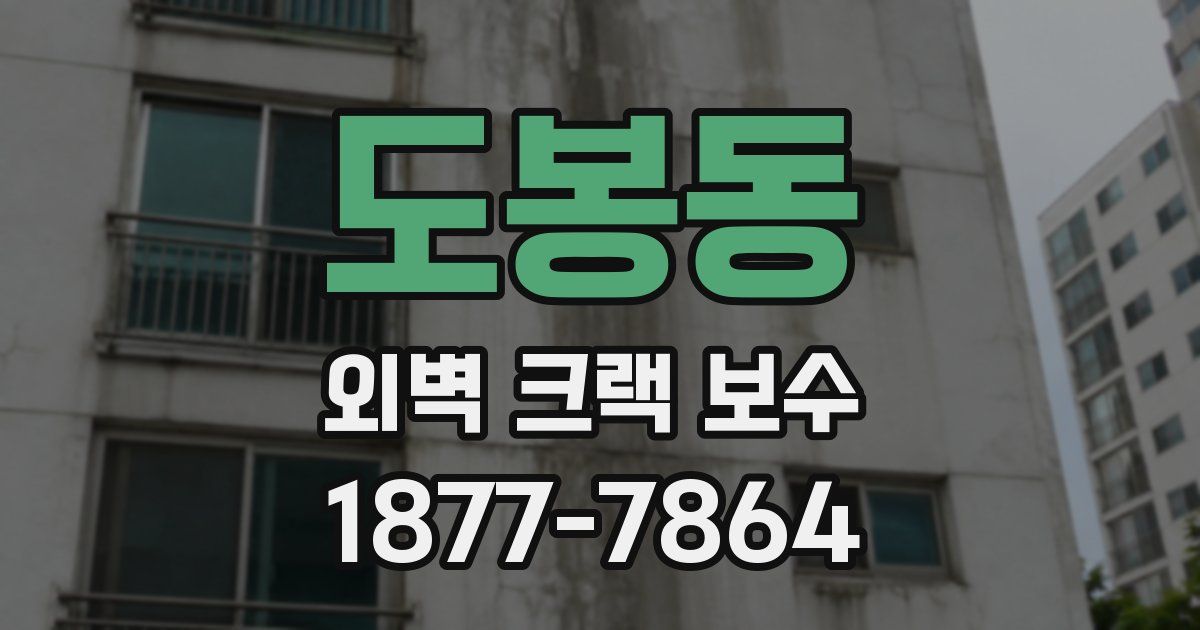도봉동 외벽 크랙 보수
