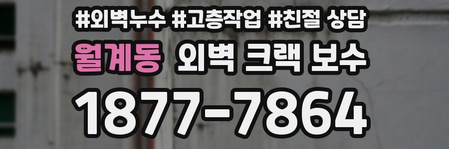월계동 외벽 크랙 보수