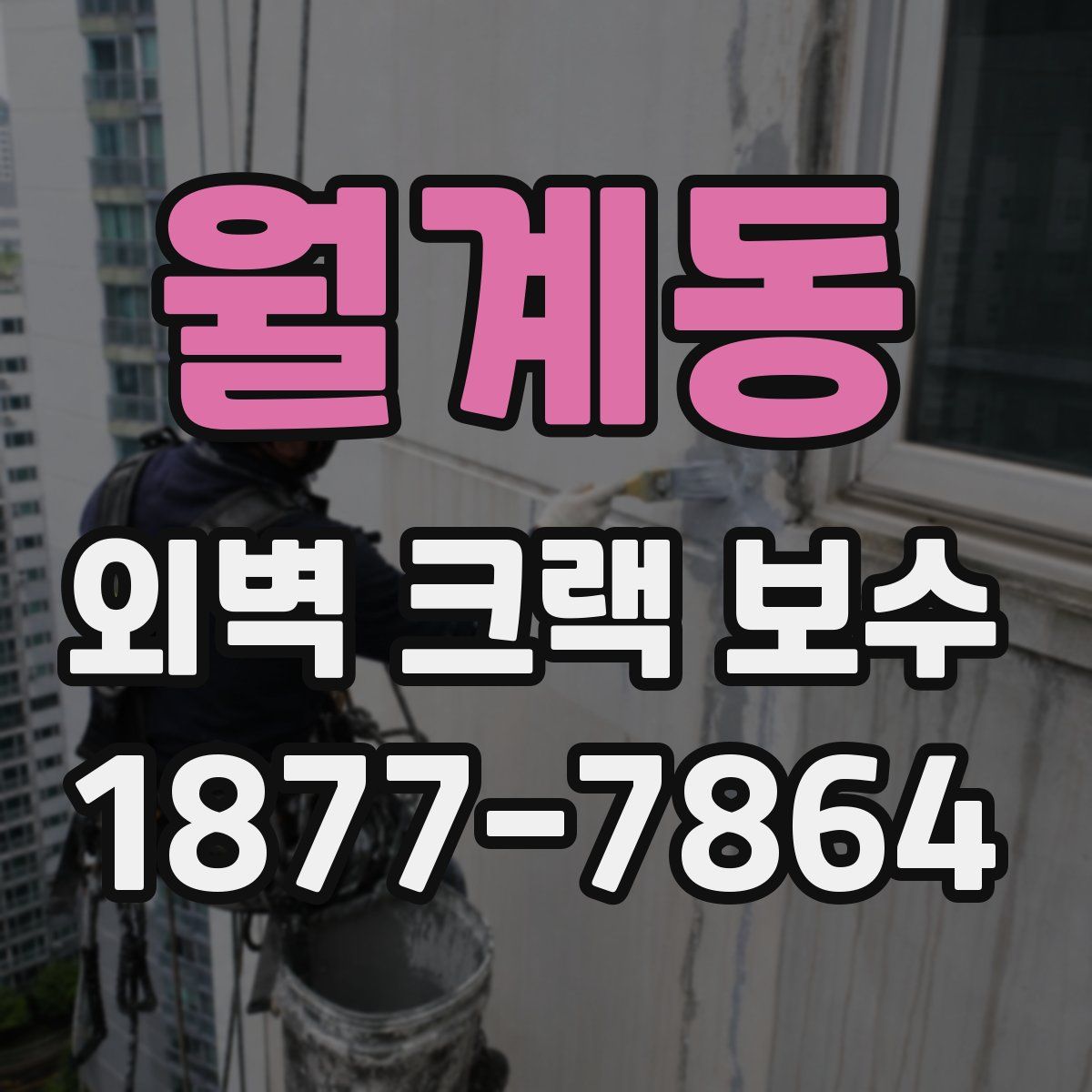 월계동 외벽 크랙 보수