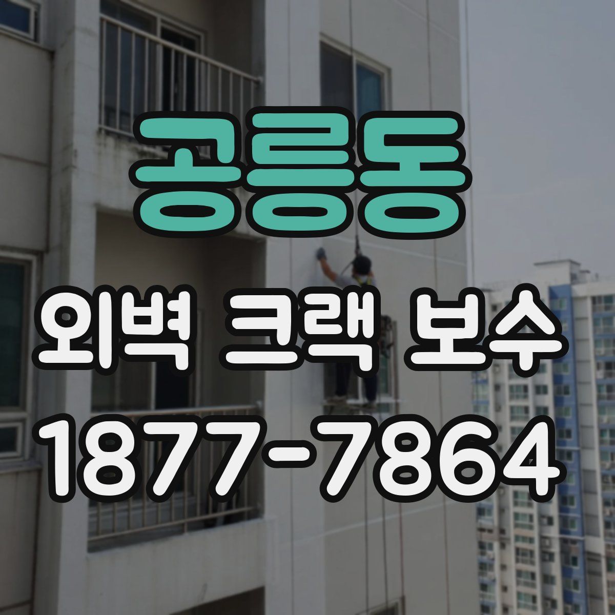 공릉동 외벽 크랙 보수