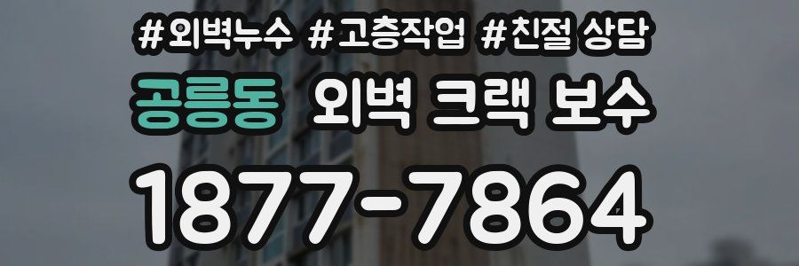 공릉동 외벽 크랙 보수