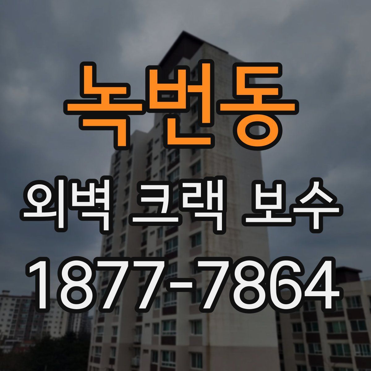 녹번동 외벽 크랙 보수