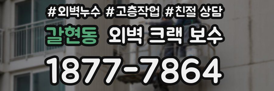 갈현동 외벽 크랙 보수