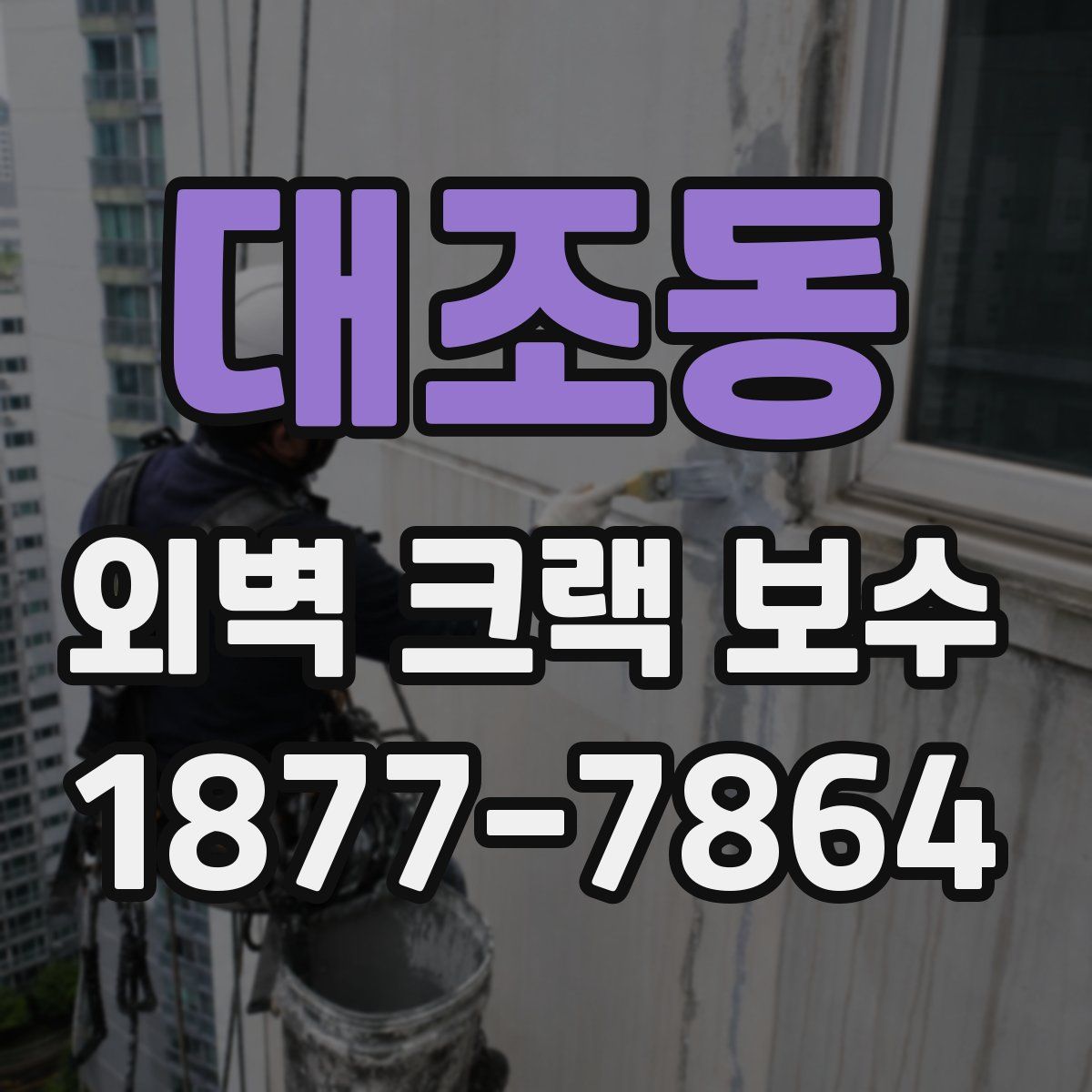 대조동 외벽 크랙 보수