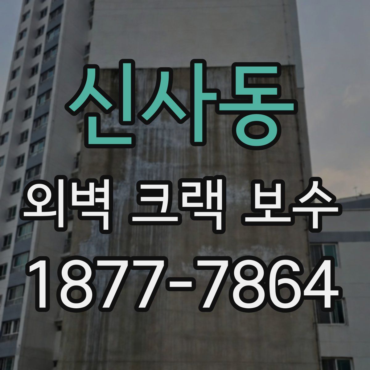 신사동 외벽 크랙 보수