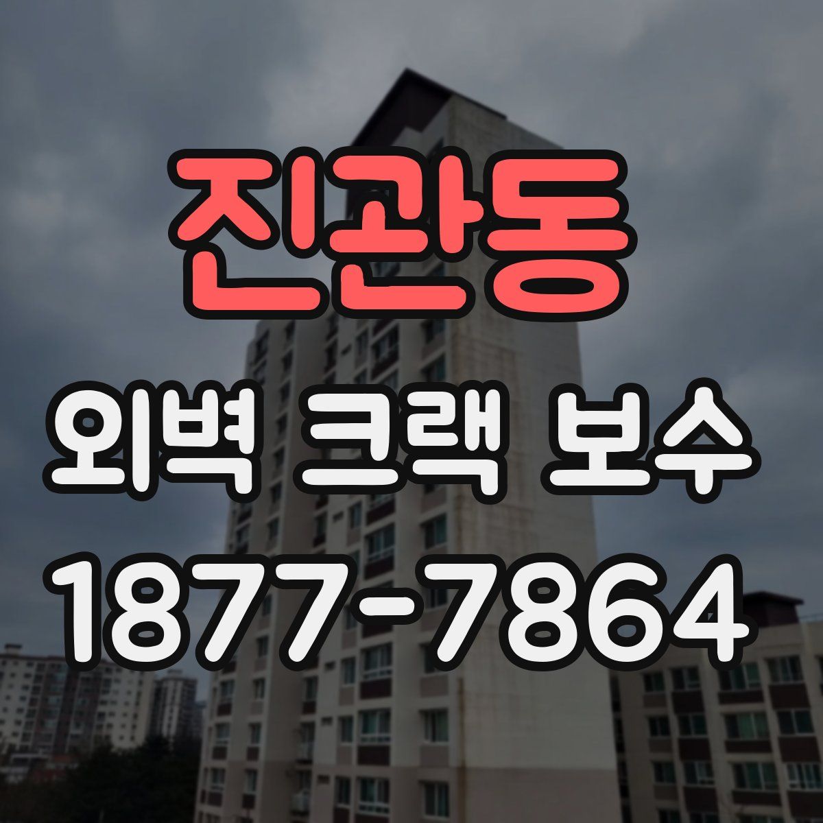 진관동 외벽 크랙 보수