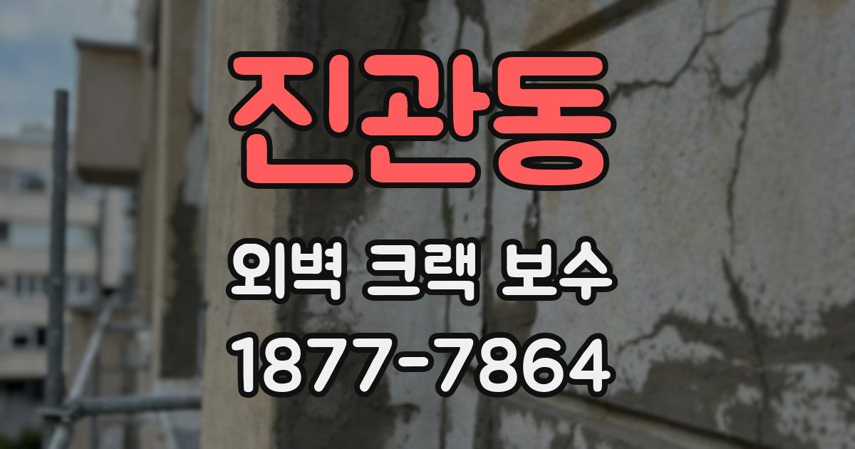진관동 외벽 크랙 보수