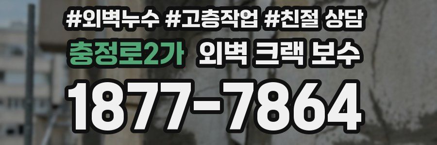 충정로2가 외벽 크랙 보수