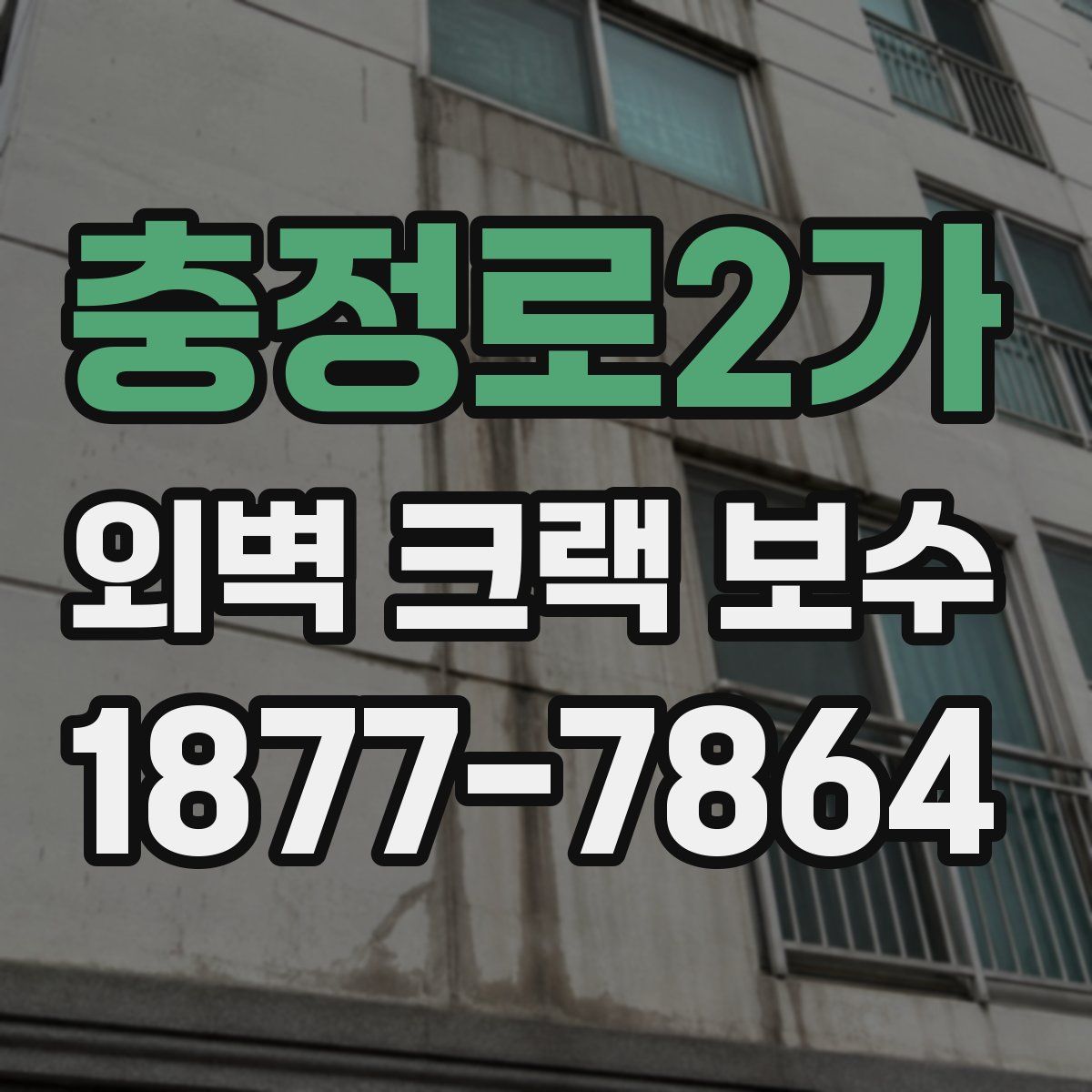 충정로2가 외벽 크랙 보수