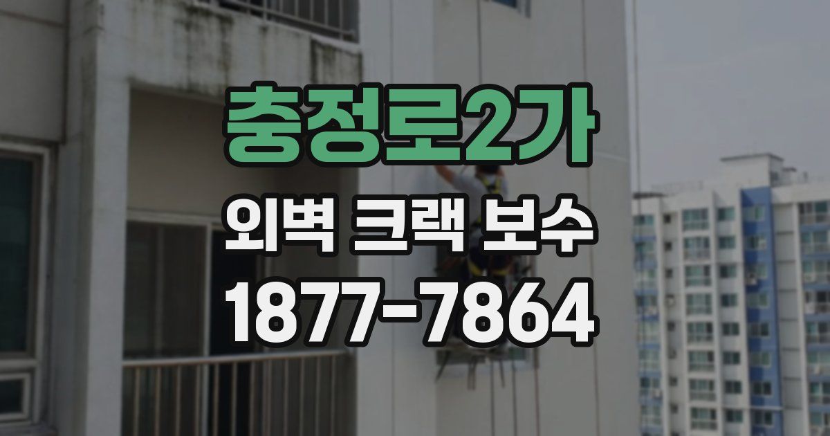 충정로2가 외벽 크랙 보수