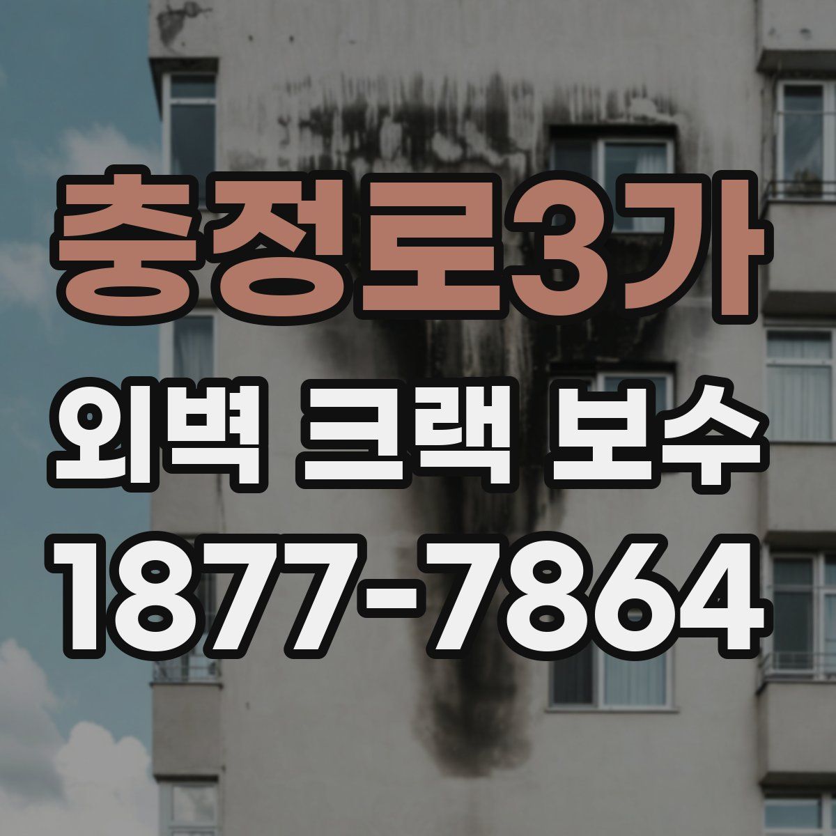 충정로3가 외벽 크랙 보수