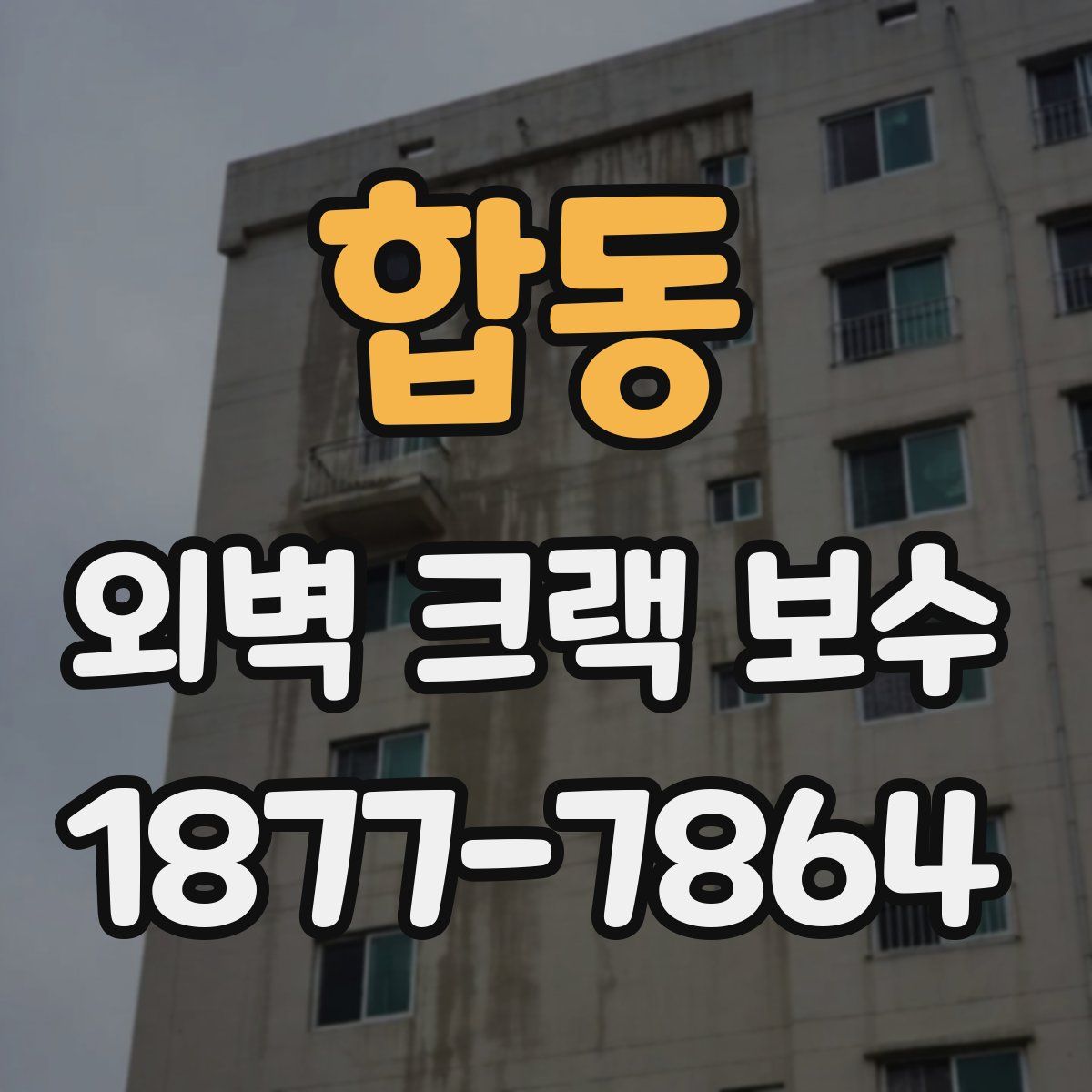 합동 외벽 크랙 보수