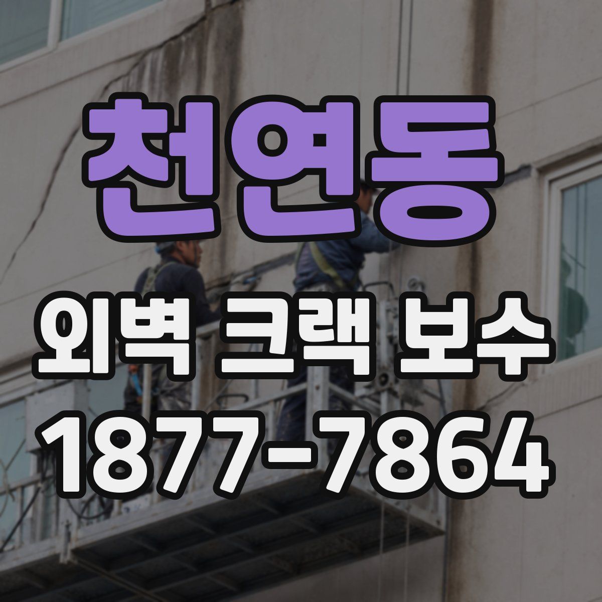 천연동 외벽 크랙 보수