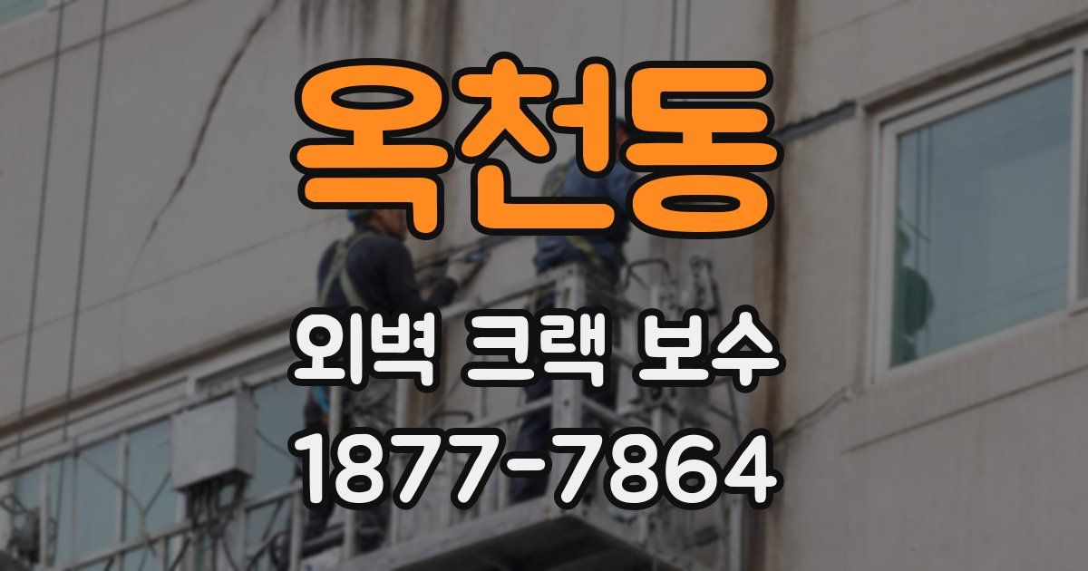 옥천동 외벽 크랙 보수