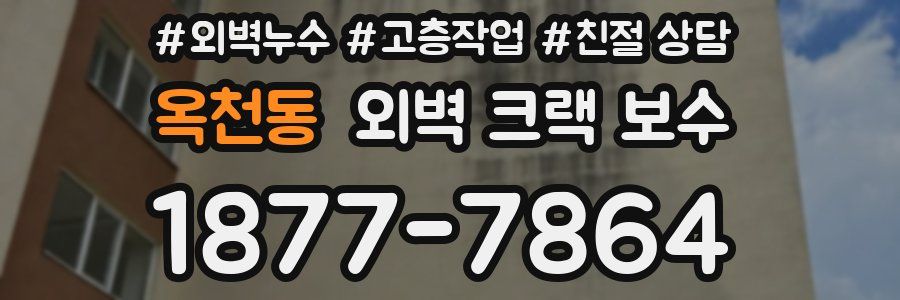 옥천동 외벽 크랙 보수