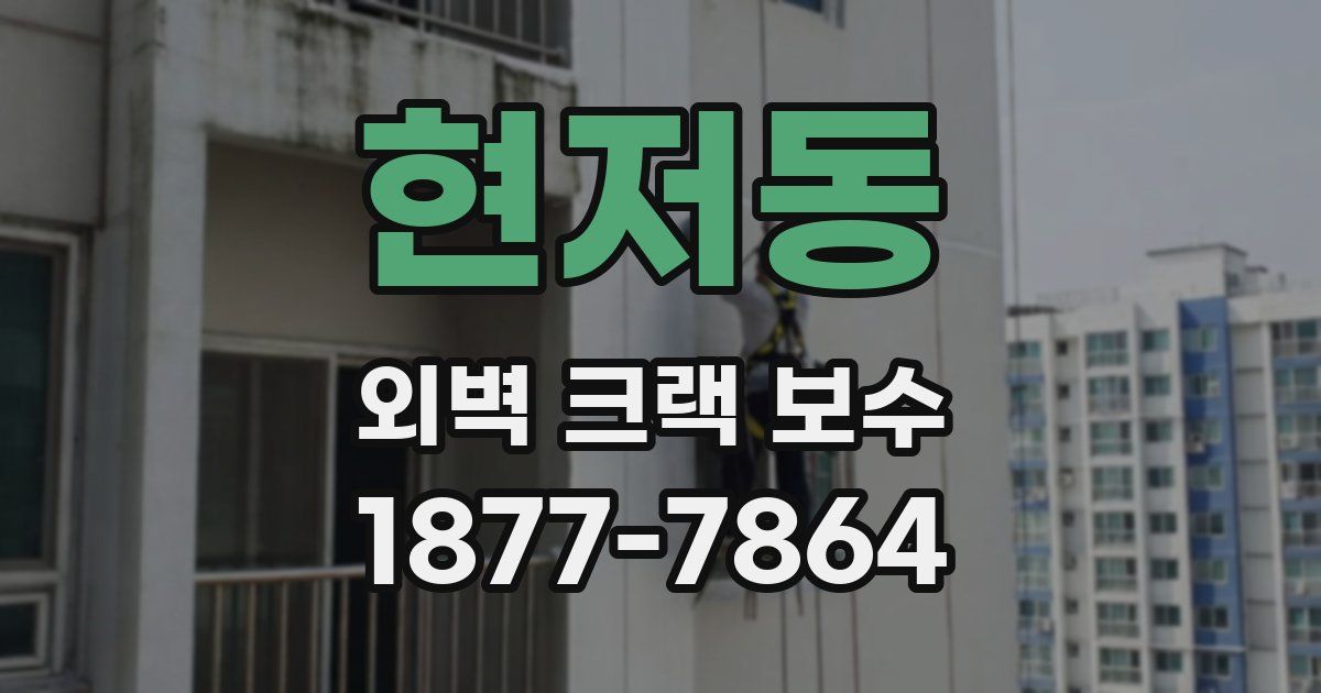 현저동 외벽 크랙 보수
