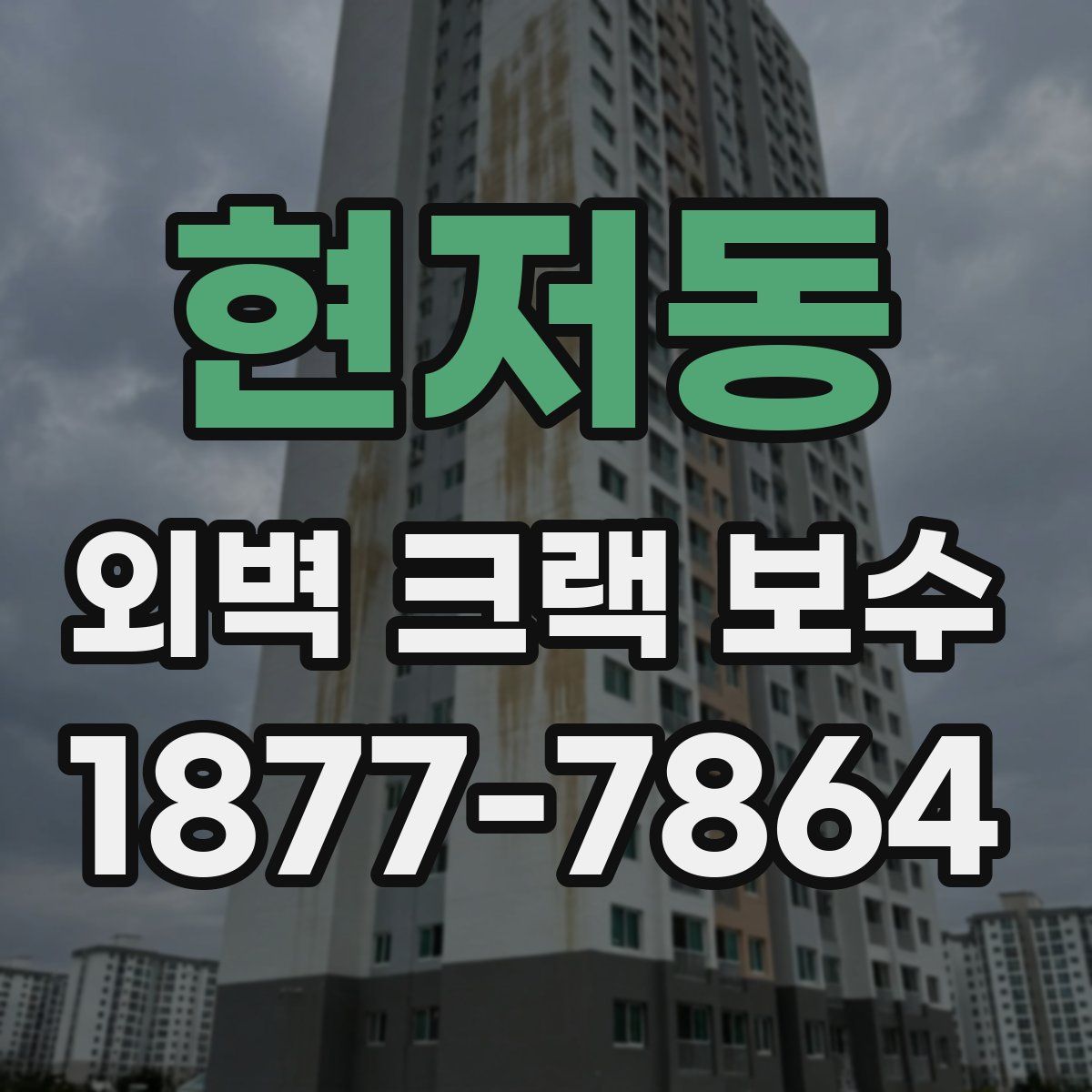 현저동 외벽 크랙 보수