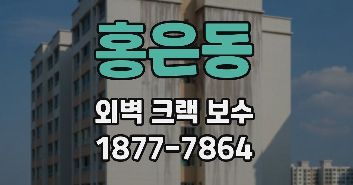 홍은동 외벽 크랙 보수
