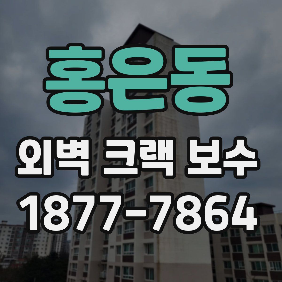 홍은동 외벽 크랙 보수