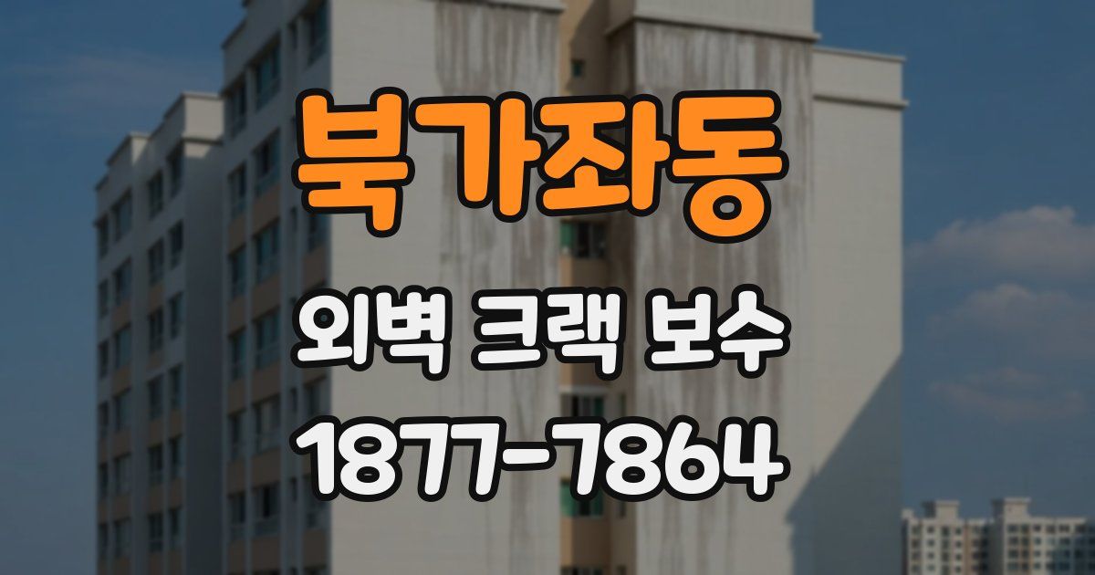 북가좌동 외벽 크랙 보수