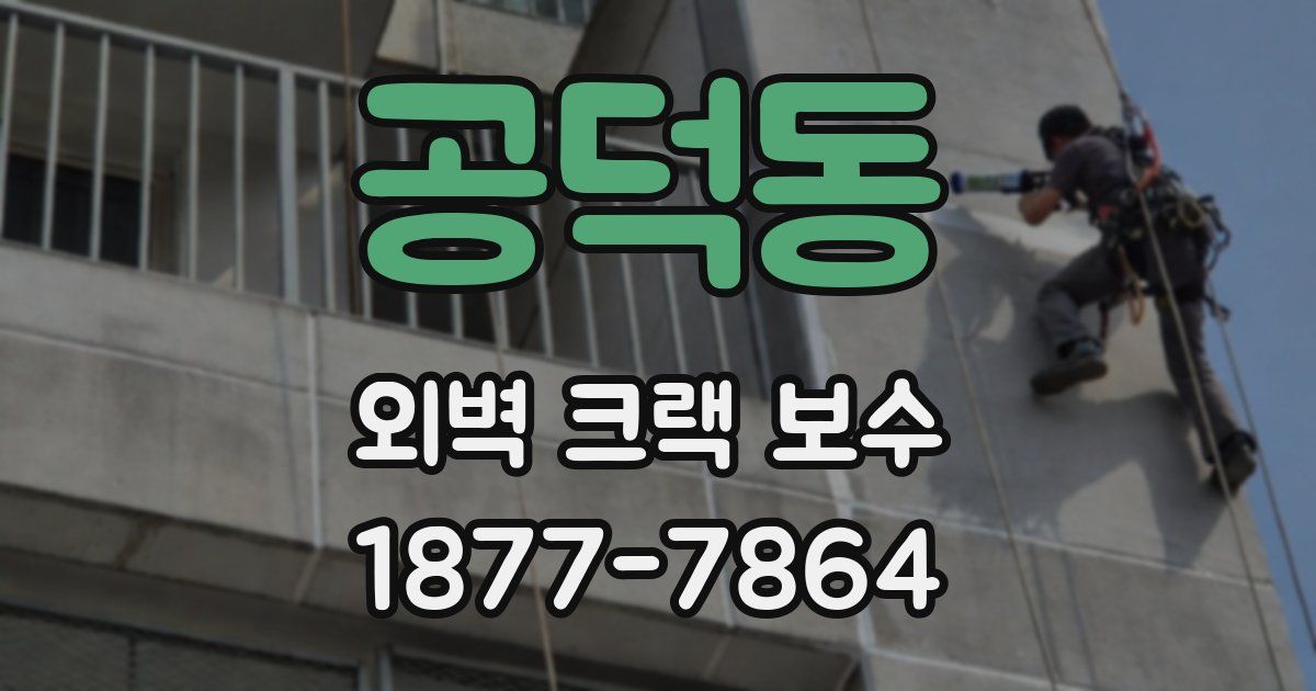 공덕동 외벽 크랙 보수
