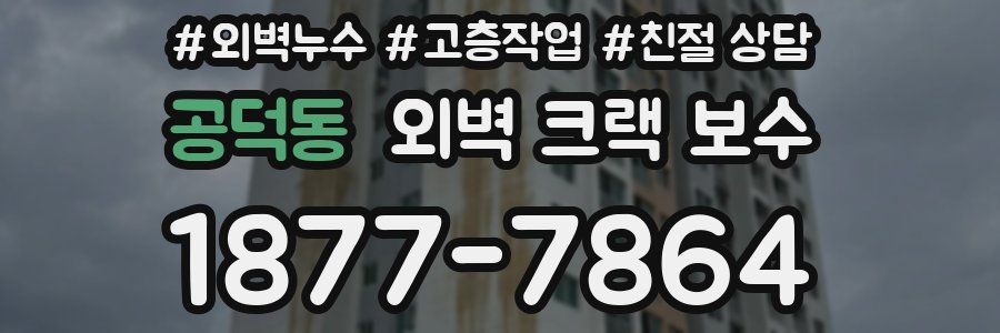 공덕동 외벽 크랙 보수