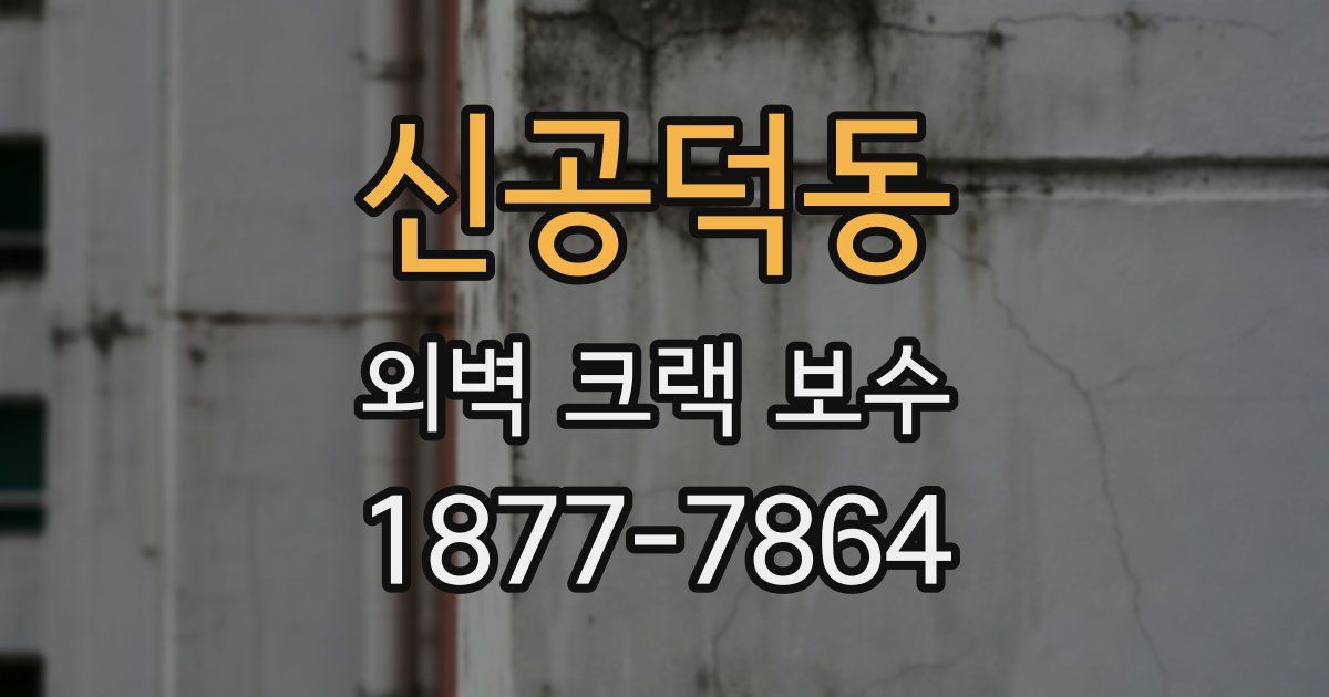 신공덕동 외벽 크랙 보수