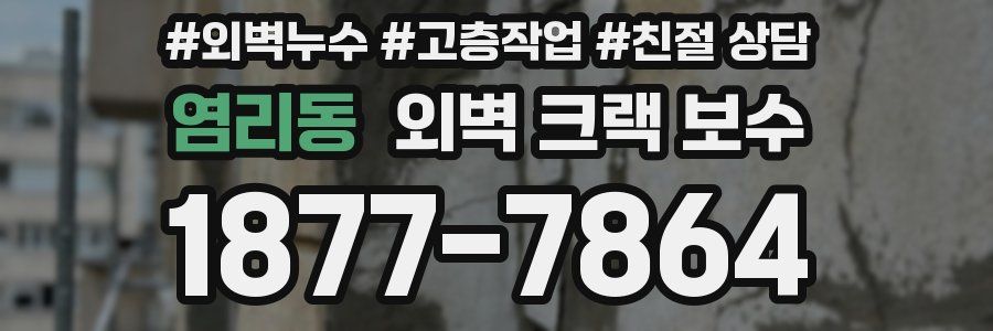 염리동 외벽 크랙 보수
