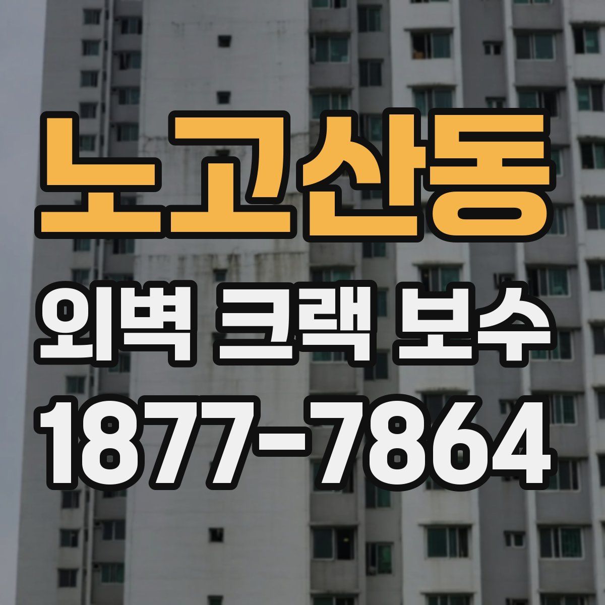 노고산동 외벽 크랙 보수