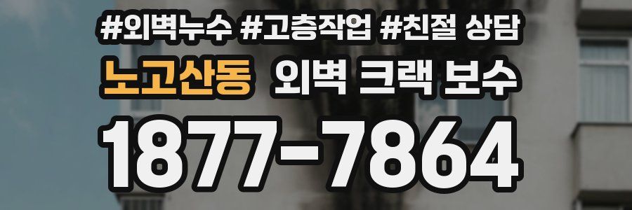 노고산동 외벽 크랙 보수