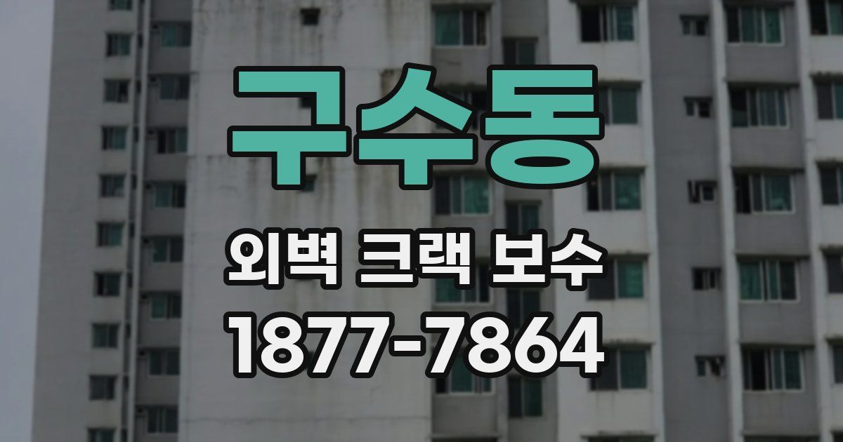 구수동 외벽 크랙 보수