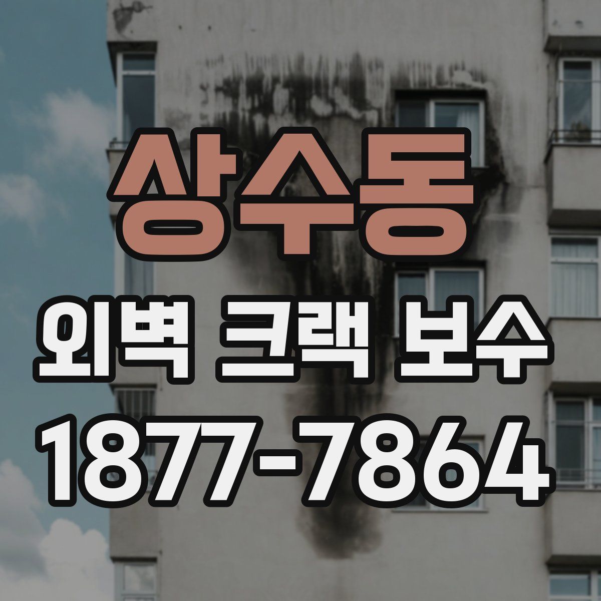 상수동 외벽 크랙 보수