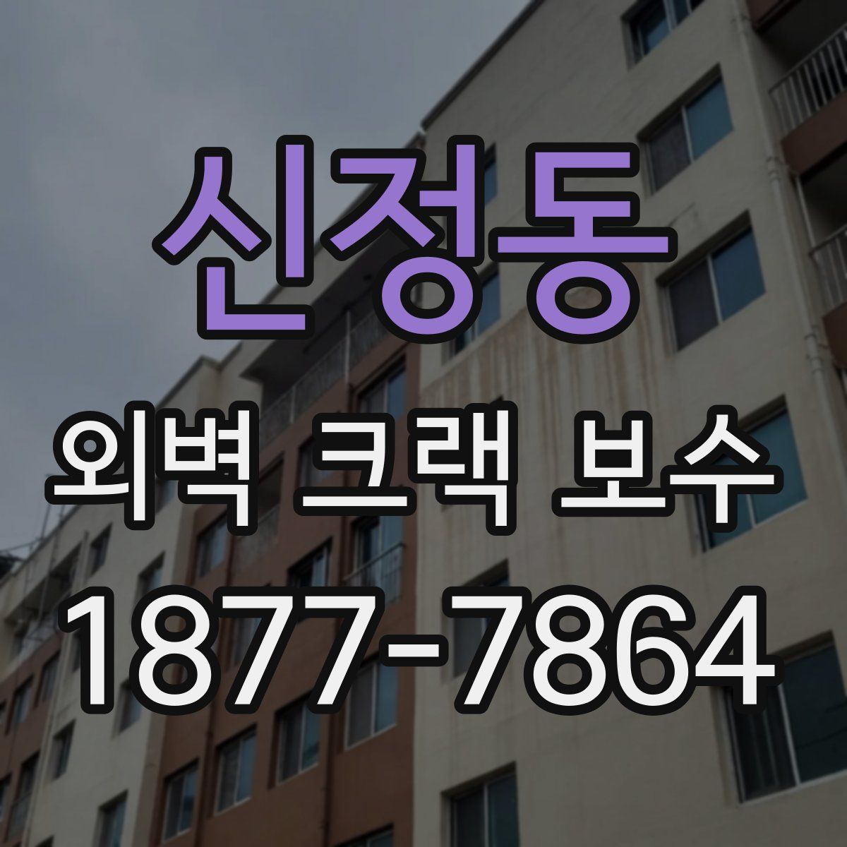 신정동 외벽 크랙 보수