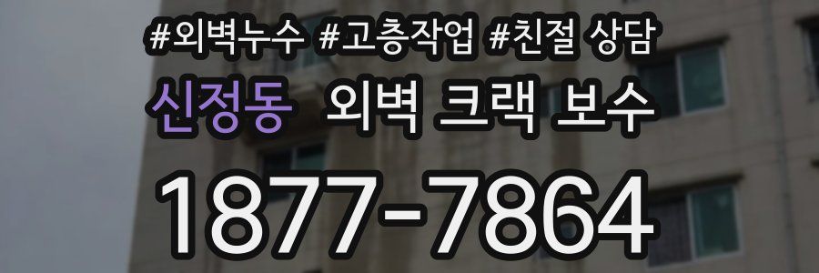 신정동 외벽 크랙 보수