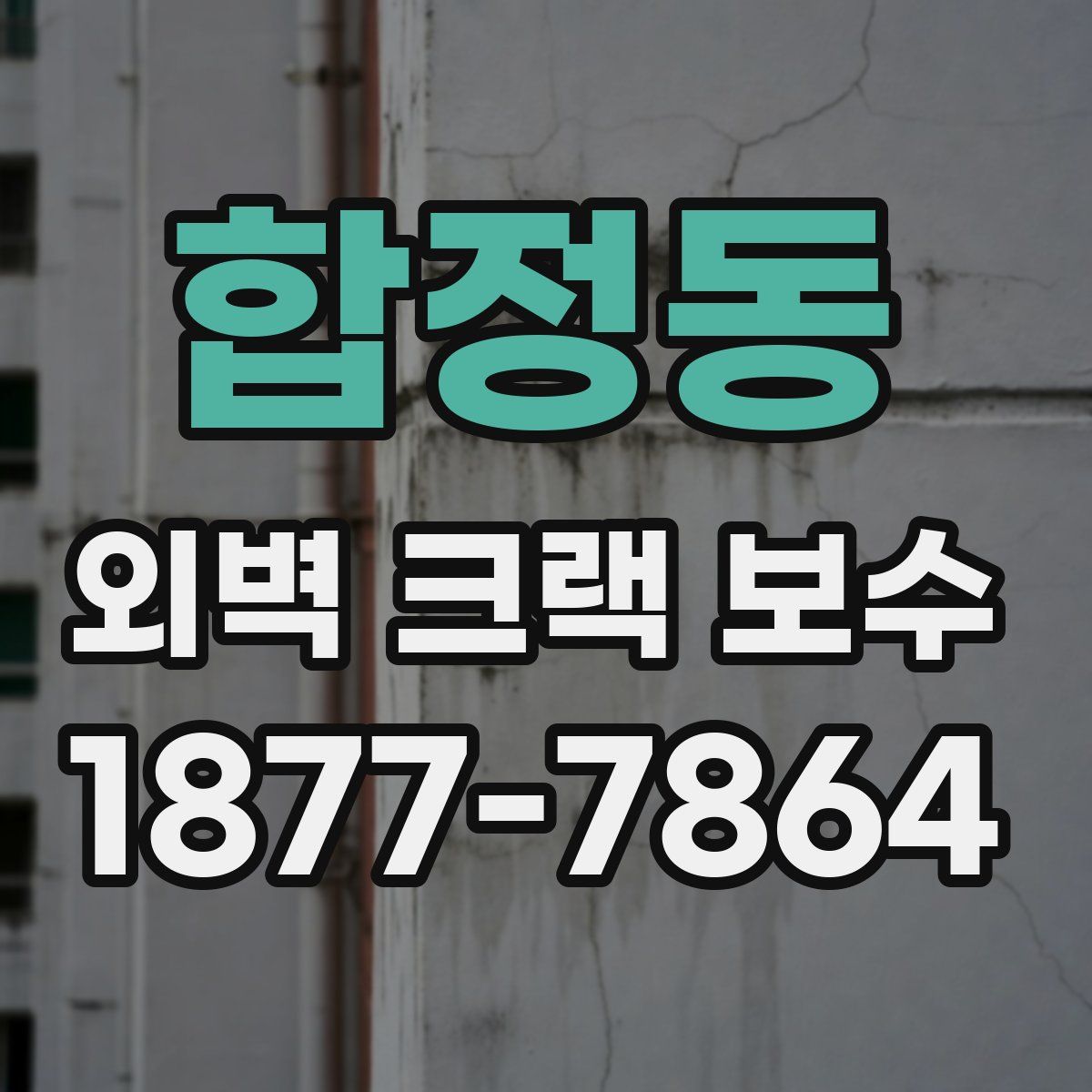 합정동 외벽 크랙 보수