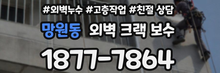 망원동 외벽 크랙 보수
