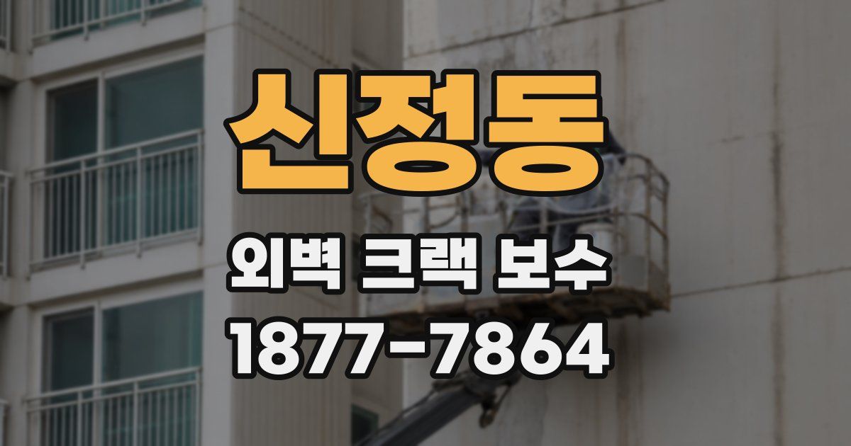 신정동 외벽 크랙 보수