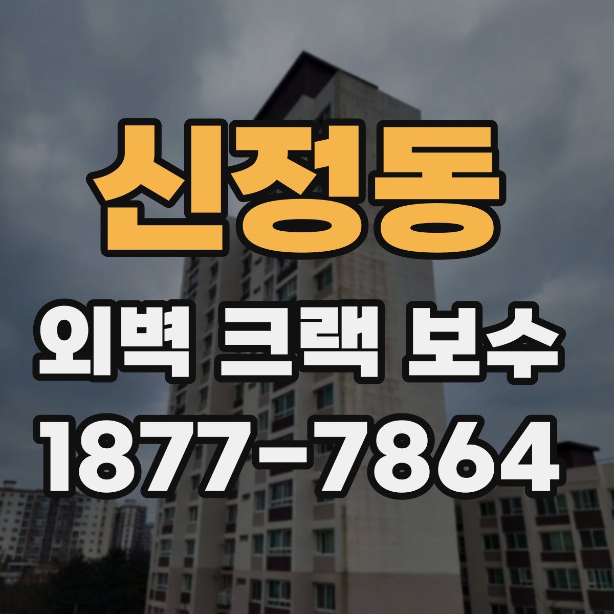 신정동 외벽 크랙 보수