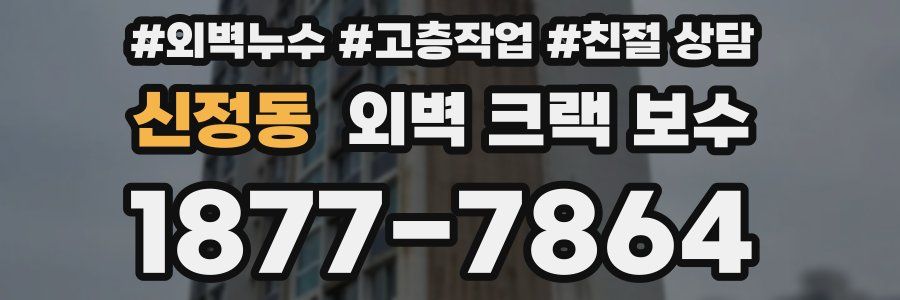 신정동 외벽 크랙 보수