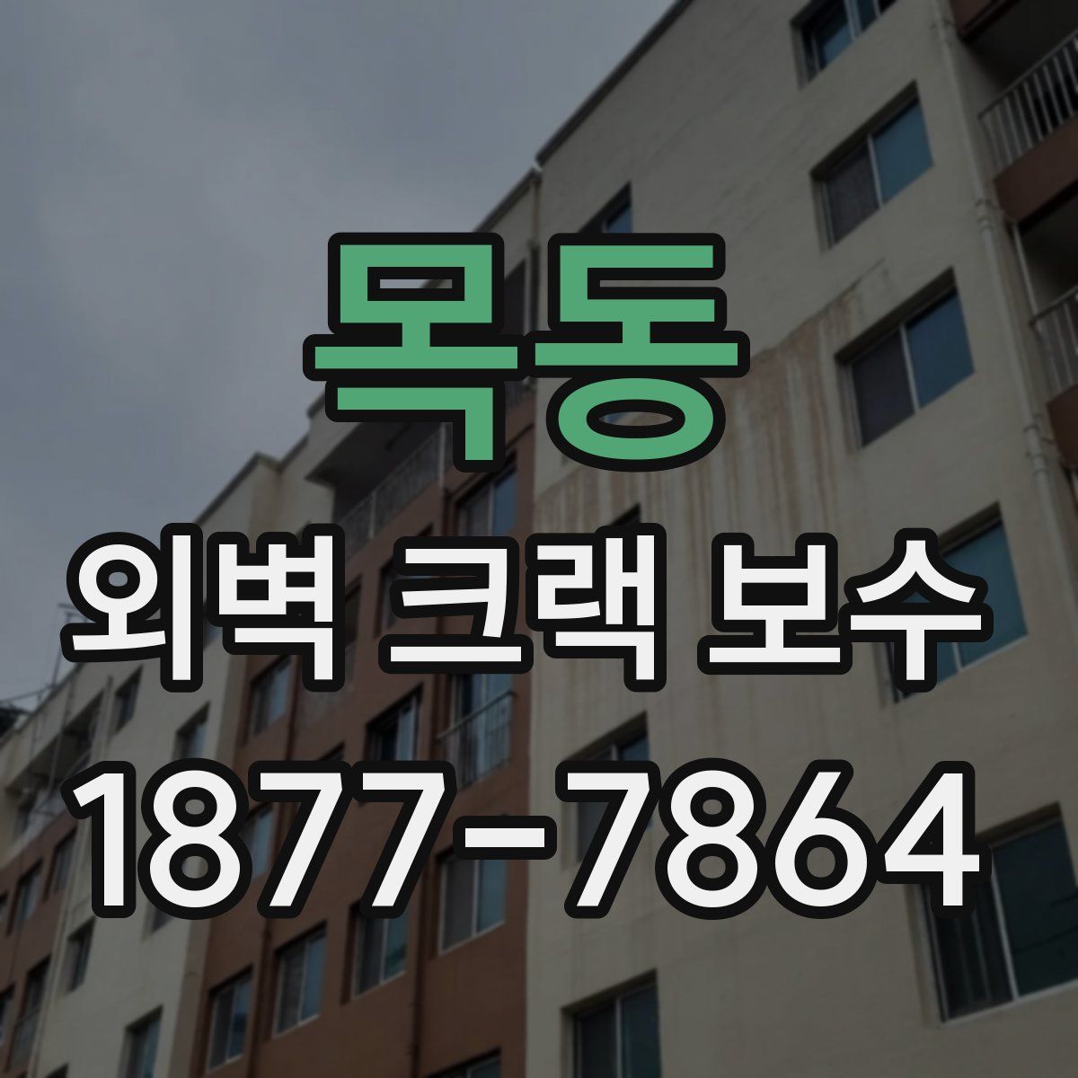 목동 외벽 크랙 보수