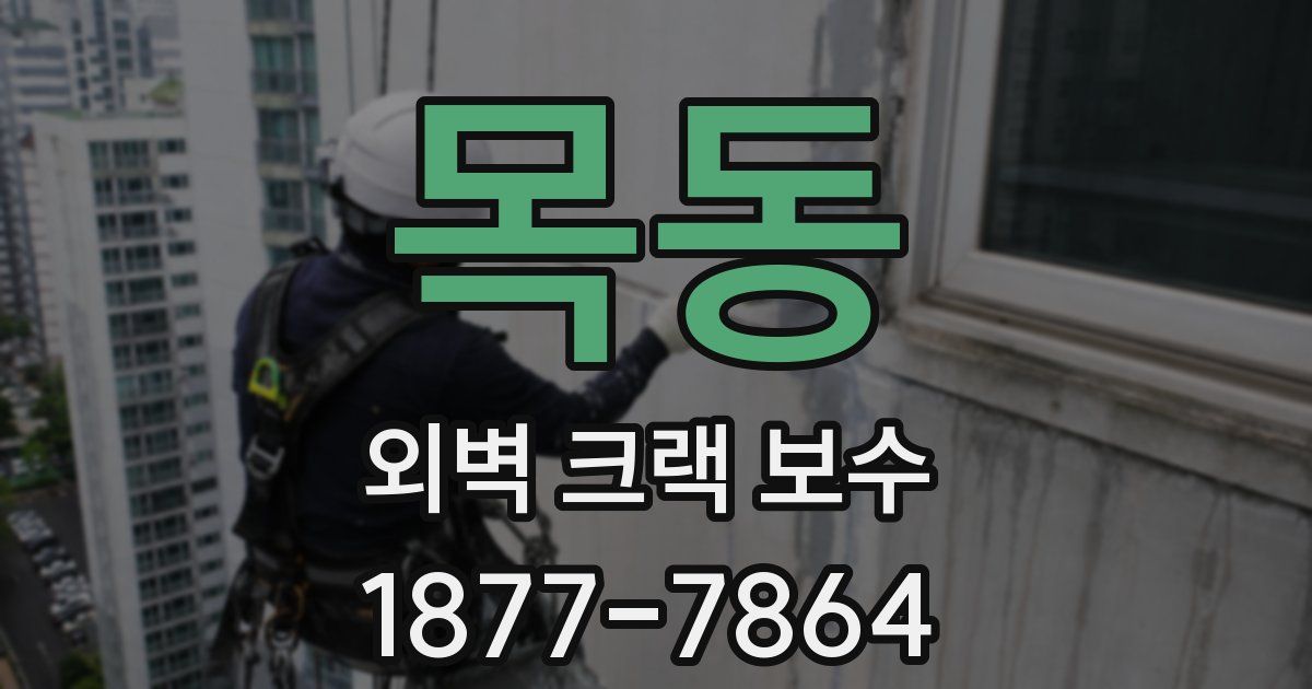 목동 외벽 크랙 보수